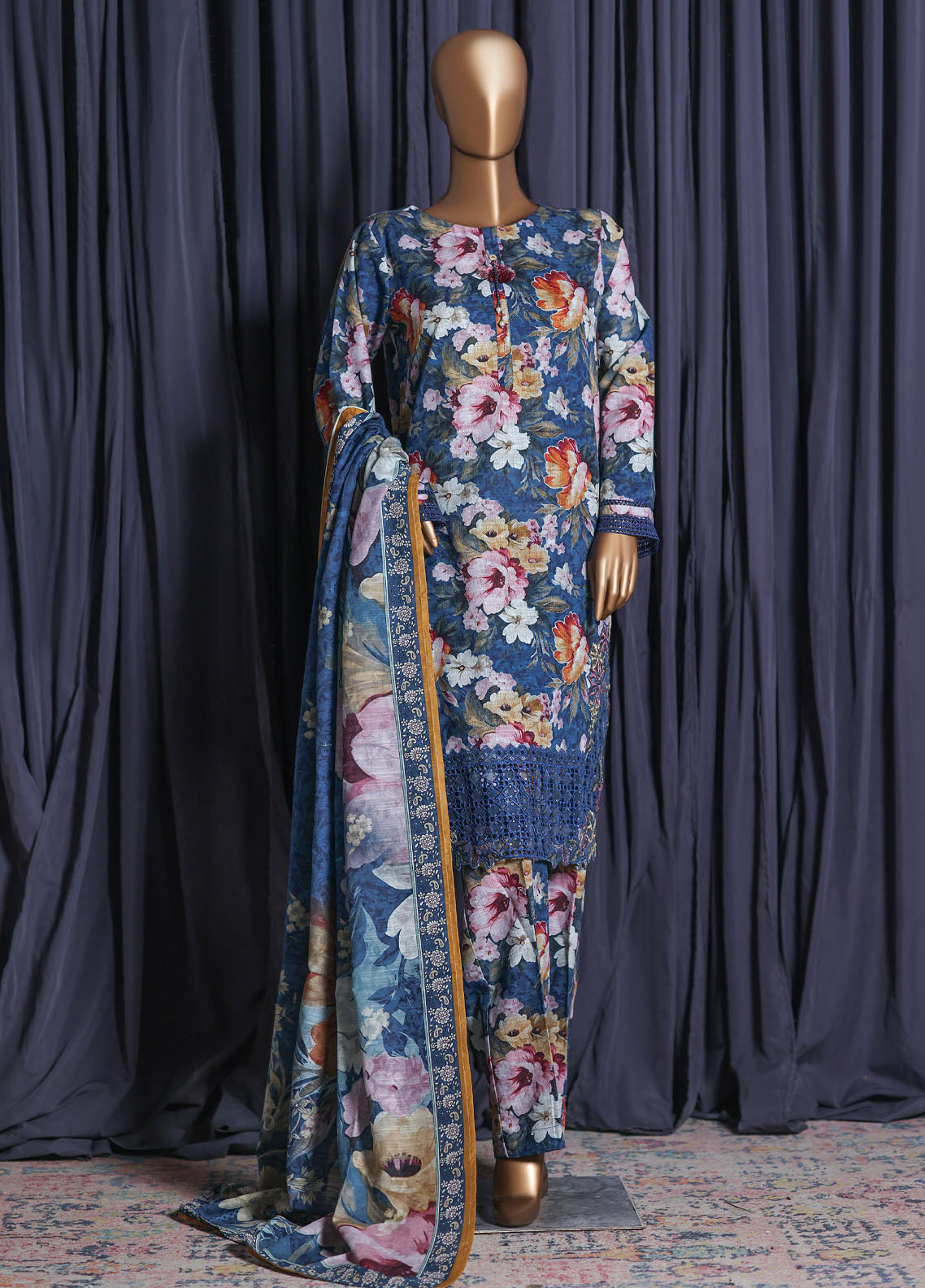 Cross Stitch By HZ Textiles Embroidered Khaddar 3 Piece Stitched Suit HZ25CSEK D-2516 Cross Stitch By HZ Textiles Embroidered Khaddar 3 Piece Stitched Suit HZ25CSEK D-2516