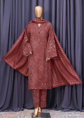 Cross Stitch By HZ Textiles Embroidered Khaddar 3 Piece Stitched Suit HZ25CSEK D-2521