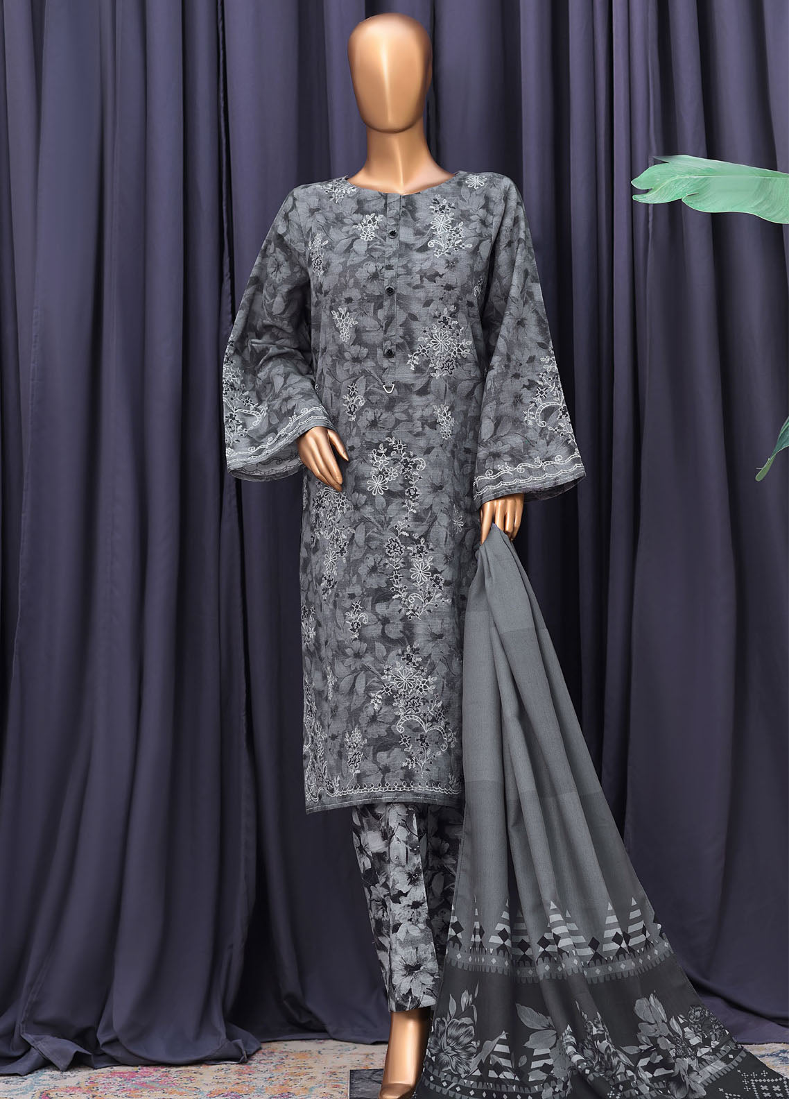 Cross Stitch By HZ Textiles Embroidered Khaddar 3 Piece Stitched Suit HZ25CSEK D-2523 Cross Stitch By HZ Textiles Embroidered Khaddar 3 Piece Stitched Suit HZ25CSEK D-2523