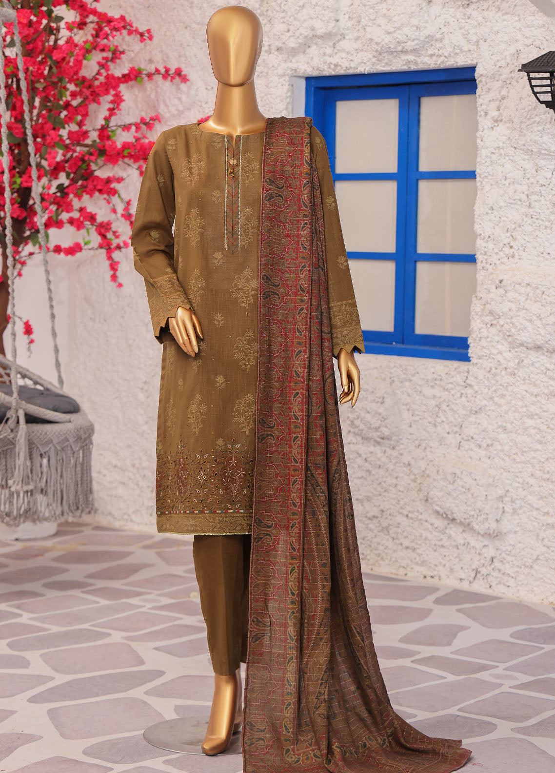 Crosshatch By HZ Textiles Embroidered Khaddar 3 Piece Unstitched Suit HZ25CEK D-KCE-3084 Crosshatch By HZ Textiles Embroidered Khaddar 3 Piece Unstitched Suit HZ25CEK D-KCE-3084