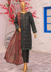 Crosshatch By HZ Textiles Embroidered Khaddar 3 Piece Unstitched Suit HZ25CEK D-KCE-3086