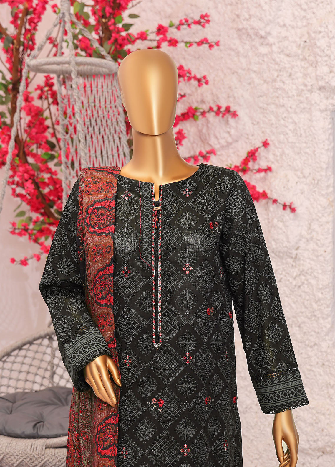 Crosshatch By HZ Textiles Embroidered Khaddar 3 Piece Unstitched Suit HZ25CEK D-KCE-3086 Crosshatch By HZ Textiles Embroidered Khaddar 3 Piece Unstitched Suit HZ25CEK D-KCE-3086
