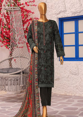 Crosshatch By HZ Textiles Embroidered Khaddar 3 Piece Unstitched Suit HZ25CEK D-KCE-3087