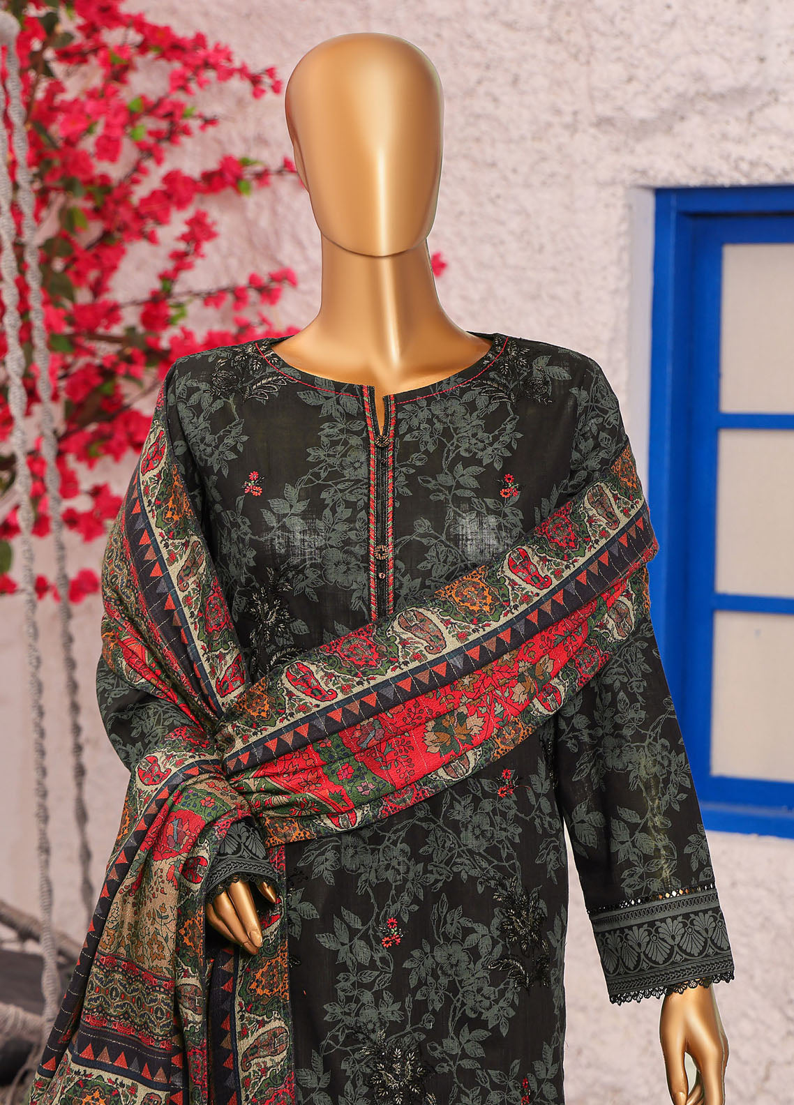 Crosshatch By HZ Textiles Embroidered Khaddar 3 Piece Unstitched Suit HZ25CEK D-KCE-3087 Crosshatch By HZ Textiles Embroidered Khaddar 3 Piece Unstitched Suit HZ25CEK D-KCE-3087