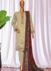 Crosshatch By HZ Textiles Embroidered Khaddar 3 Piece Unstitched Suit HZ25CEK D-KCE-3089