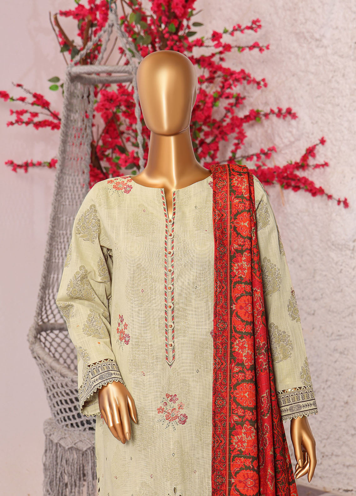 Crosshatch By HZ Textiles Embroidered Khaddar 3 Piece Unstitched Suit HZ25CEK D-KCE-3090 Crosshatch By HZ Textiles Embroidered Khaddar 3 Piece Unstitched Suit HZ25CEK D-KCE-3090