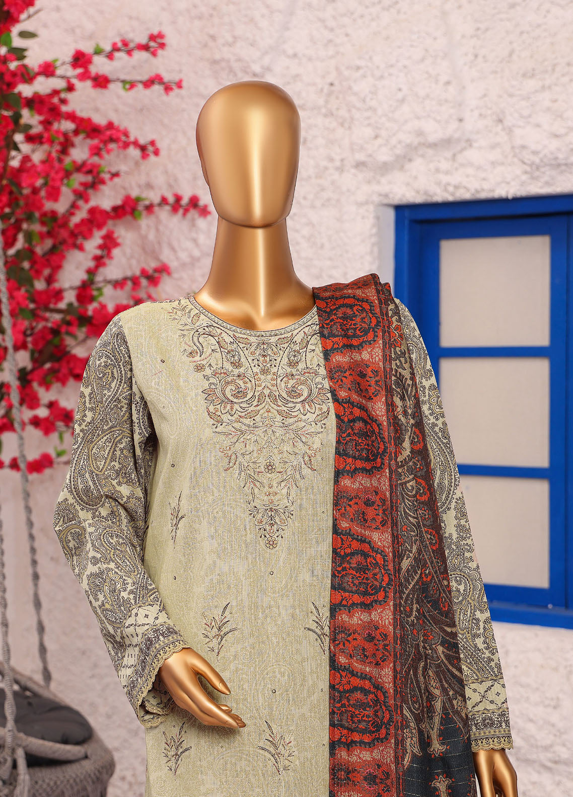 Crosshatch By HZ Textiles Embroidered Khaddar 3 Piece Unstitched Suit HZ25CEK D-KCE-3091 Crosshatch By HZ Textiles Embroidered Khaddar 3 Piece Unstitched Suit HZ25CEK D-KCE-3091