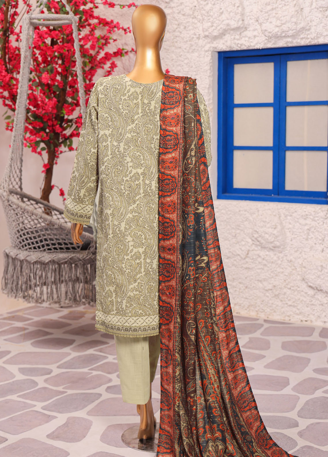 Crosshatch By HZ Textiles Embroidered Khaddar 3 Piece Unstitched Suit HZ25CEK D-KCE-3091 Crosshatch By HZ Textiles Embroidered Khaddar 3 Piece Unstitched Suit HZ25CEK D-KCE-3091