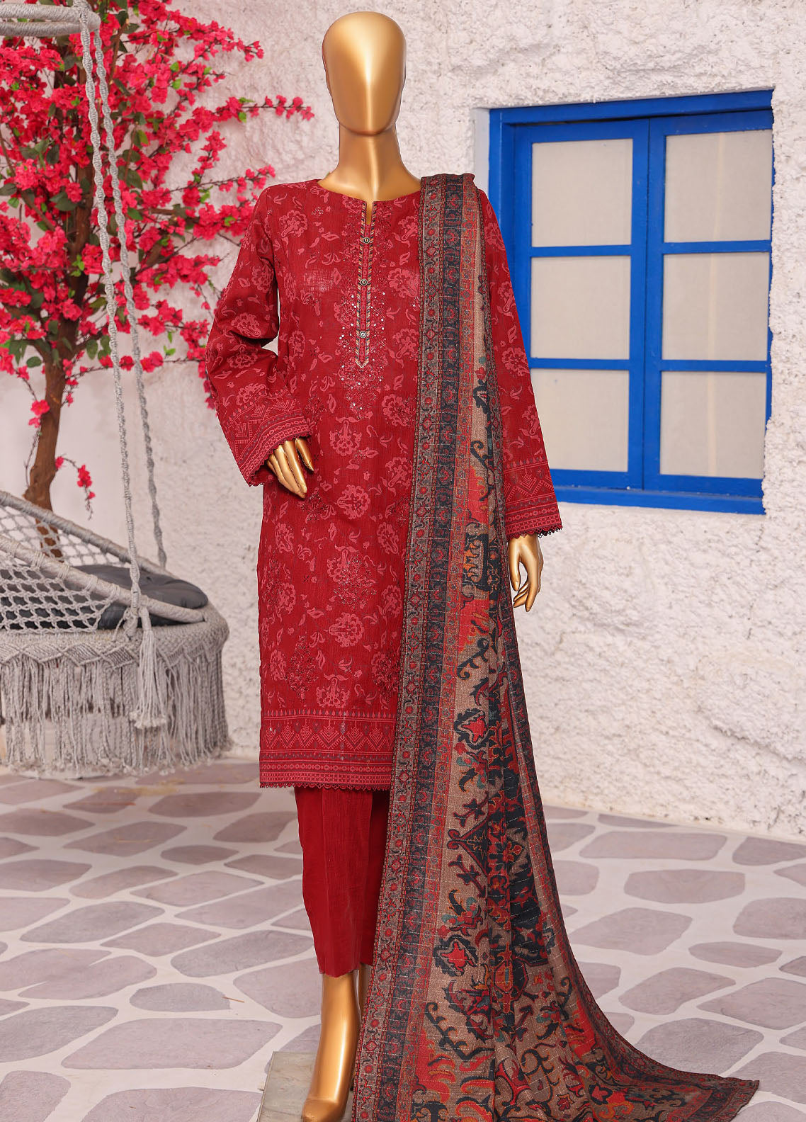 Crosshatch By HZ Textiles Embroidered Khaddar 3 Piece Unstitched Suit HZ25CEK D-KCE-3092 Crosshatch By HZ Textiles Embroidered Khaddar 3 Piece Unstitched Suit HZ25CEK D-KCE-3092