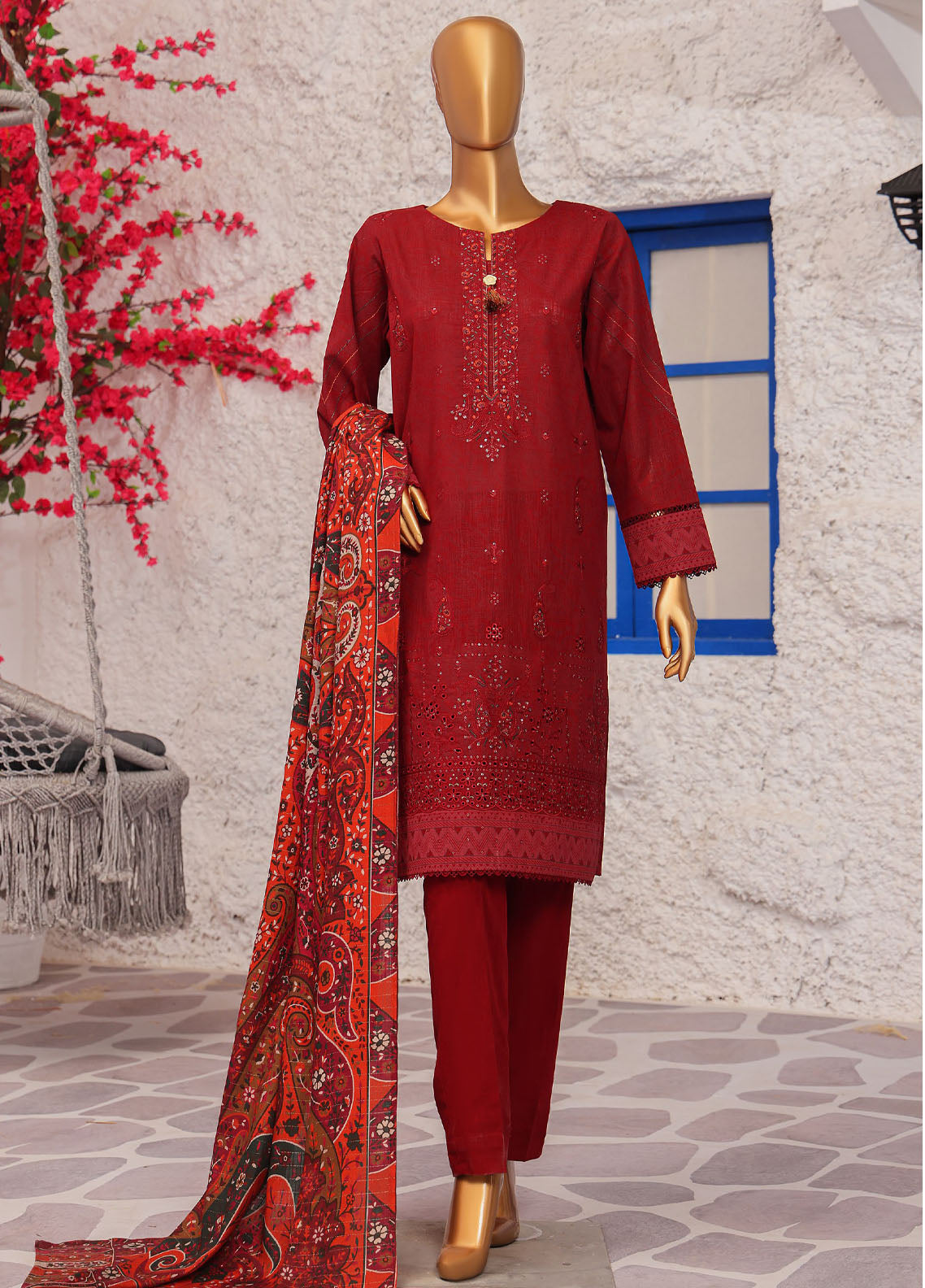 Crosshatch By HZ Textiles Embroidered Khaddar 3 Piece Unstitched Suit HZ25CEK D-KCE-3093 Crosshatch By HZ Textiles Embroidered Khaddar 3 Piece Unstitched Suit HZ25CEK D-KCE-3093