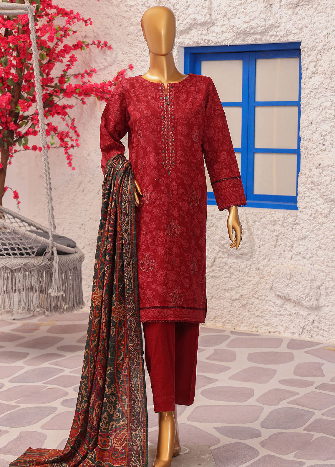 Crosshatch By HZ Textiles Embroidered Khaddar 3 Piece Unstitched Suit HZ25CEK D-KCE-3094 Crosshatch By HZ Textiles Embroidered Khaddar 3 Piece Unstitched Suit HZ25CEK D-KCE-3094