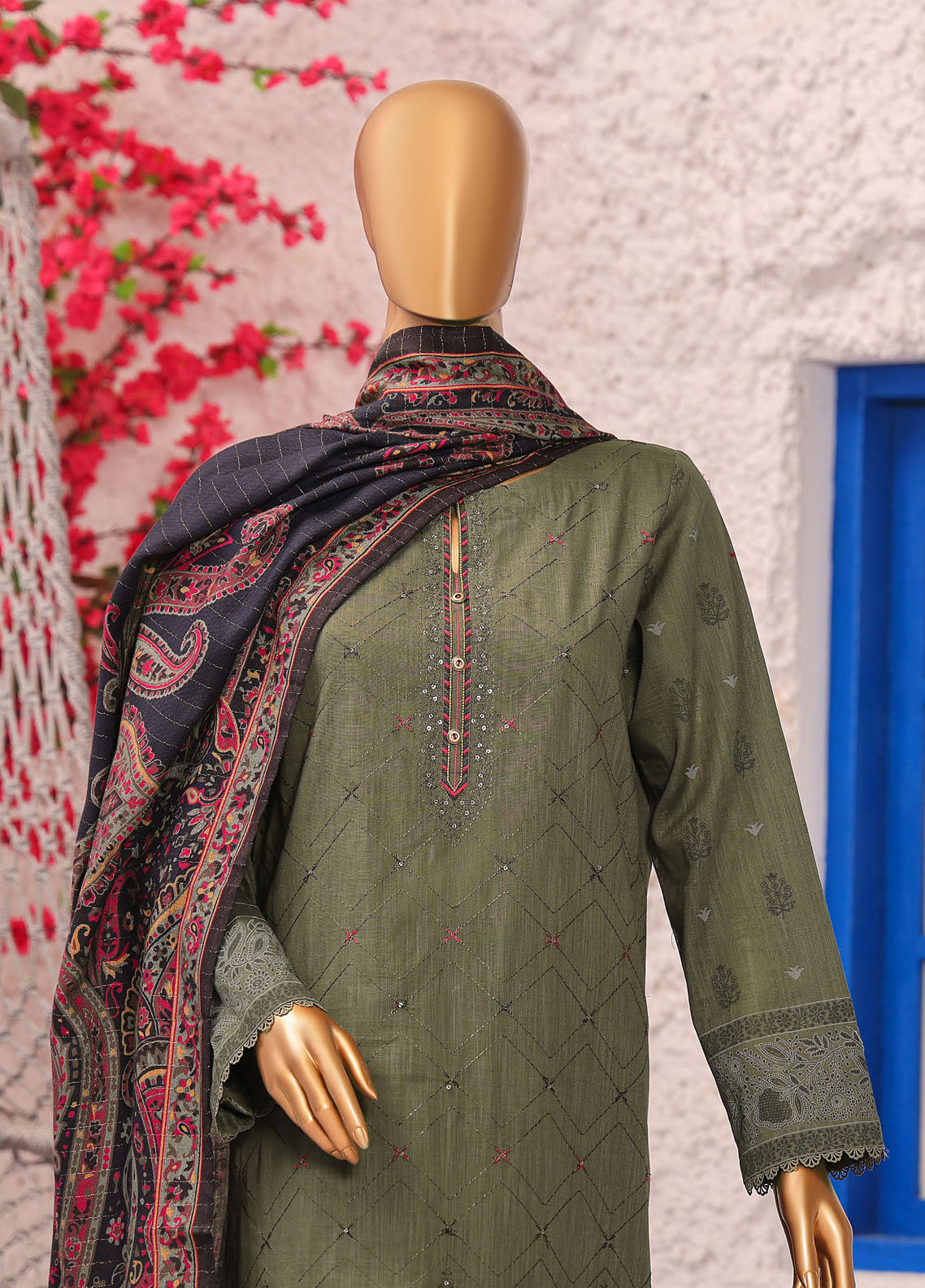 Crosshatch By HZ Textiles Embroidered Khaddar 3 Piece Unstitched Suit HZ25CEK D-KCE-3095 Crosshatch By HZ Textiles Embroidered Khaddar 3 Piece Unstitched Suit HZ25CEK D-KCE-3095