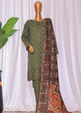 Crosshatch By HZ Textiles Embroidered Khaddar 3 Piece Unstitched Suit HZ25CEK D-KCE-3097