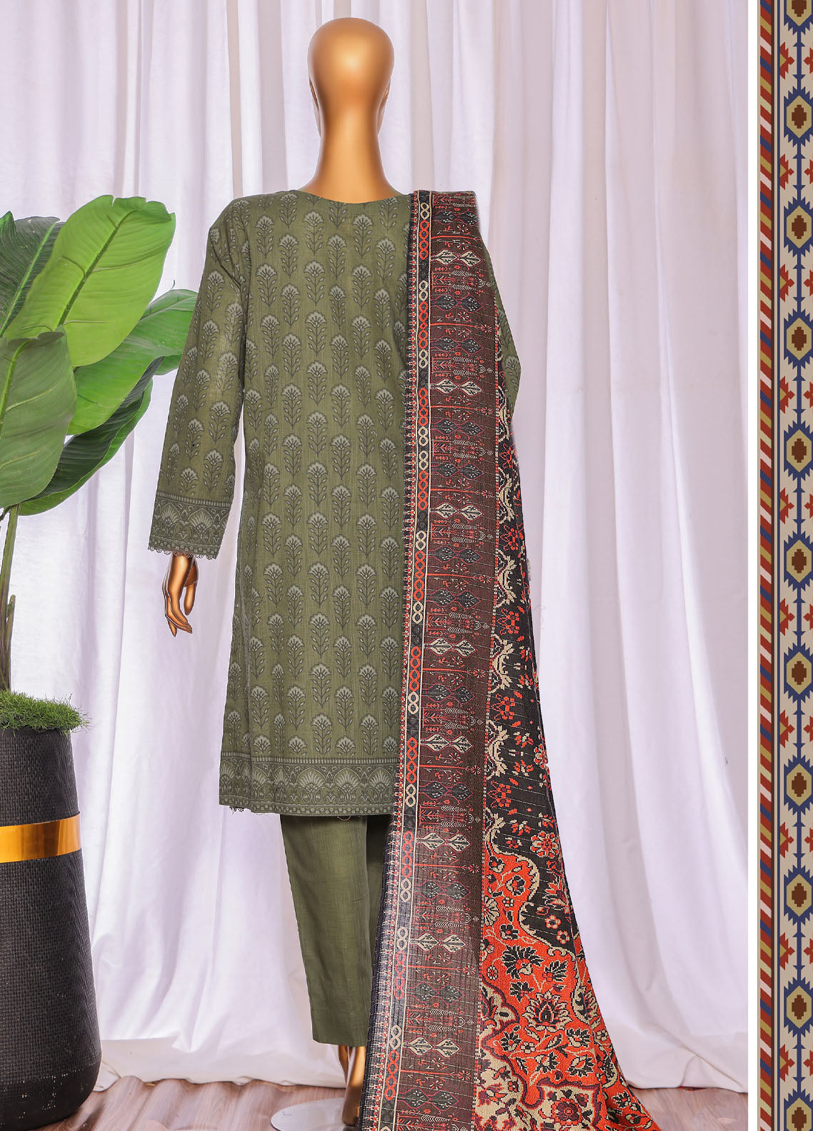 Crosshatch By HZ Textiles Embroidered Khaddar 3 Piece Unstitched Suit HZ25CEK D-KCE-3097 Crosshatch By HZ Textiles Embroidered Khaddar 3 Piece Unstitched Suit HZ25CEK D-KCE-3097