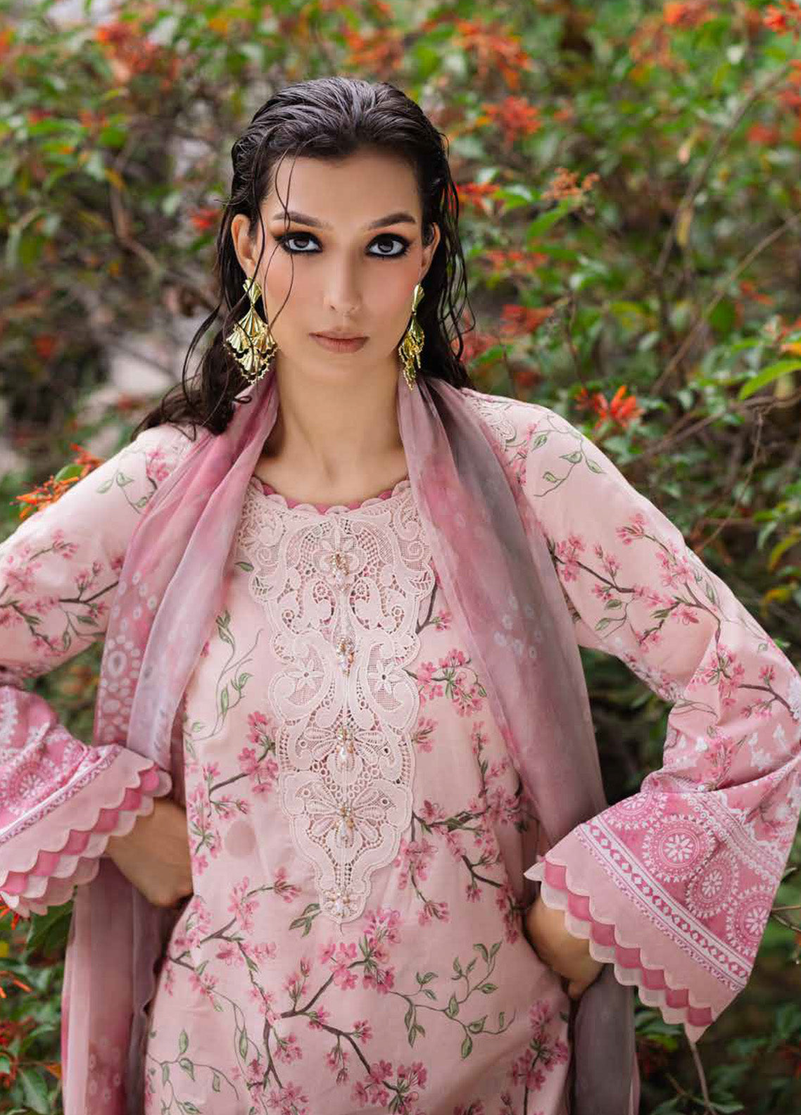 Daily Delights By Nureh Chikankari Embroidered Lawn 3 Piece Unstitched Suit NU25DD D-01 Daily Delights By Nureh Chikankari Embroidered Lawn 3 Piece Unstitched Suit NU25DD D-01