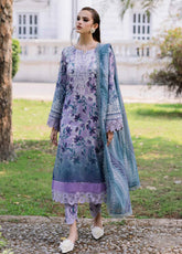 Daily Delights By Nureh Chikankari Embroidered Lawn 3 Piece Unstitched Suit NU25DD D-02