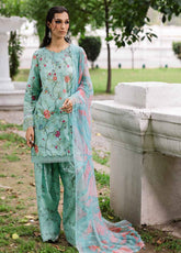 Daily Delights By Nureh Chikankari Embroidered Lawn 3 Piece Unstitched Suit NU25DD D-03
