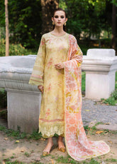 Daily Delights By Nureh Chikankari Embroidered Lawn 3 Piece Unstitched Suit NU25DD D-04