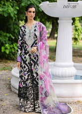 Daily Delights By Nureh Chikankari Embroidered Lawn 3 Piece Unstitched Suit NU25DD D-05