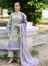 Daily Delights By Nureh Chikankari Embroidered Lawn 3 Piece Unstitched Suit NU25DD D-08