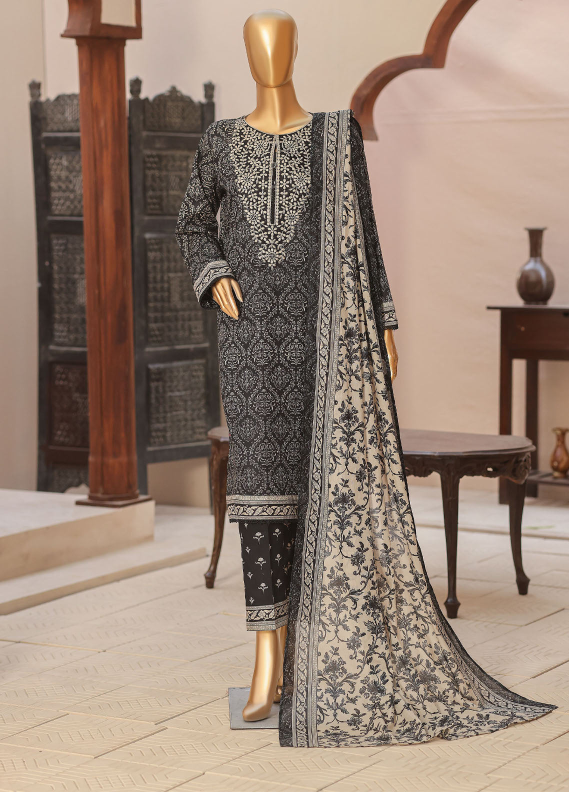 Daily Wear By HZ Textiles Premium Embroidered Lawn 3 Piece Unstitched Suit HZ26DW D-PDW-3137 Daily Wear By HZ Textiles Premium Embroidered Lawn 3 Piece Unstitched Suit HZ26DW D-PDW-3137
