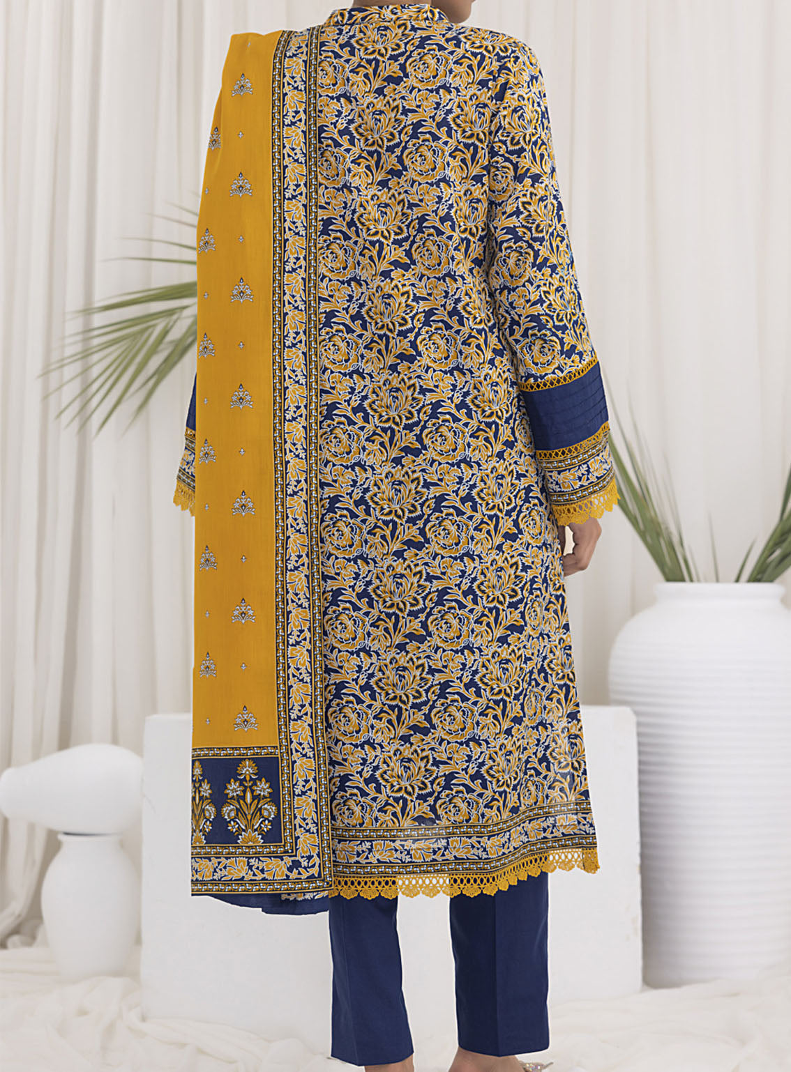 Daman By VS Textile Printed Lawn 3 Piece Unstitched Suit VSU24DPL D-2927A Daman By VS Textile Printed Lawn 3 Piece Unstitched Suit VSU24DPL D-2927A