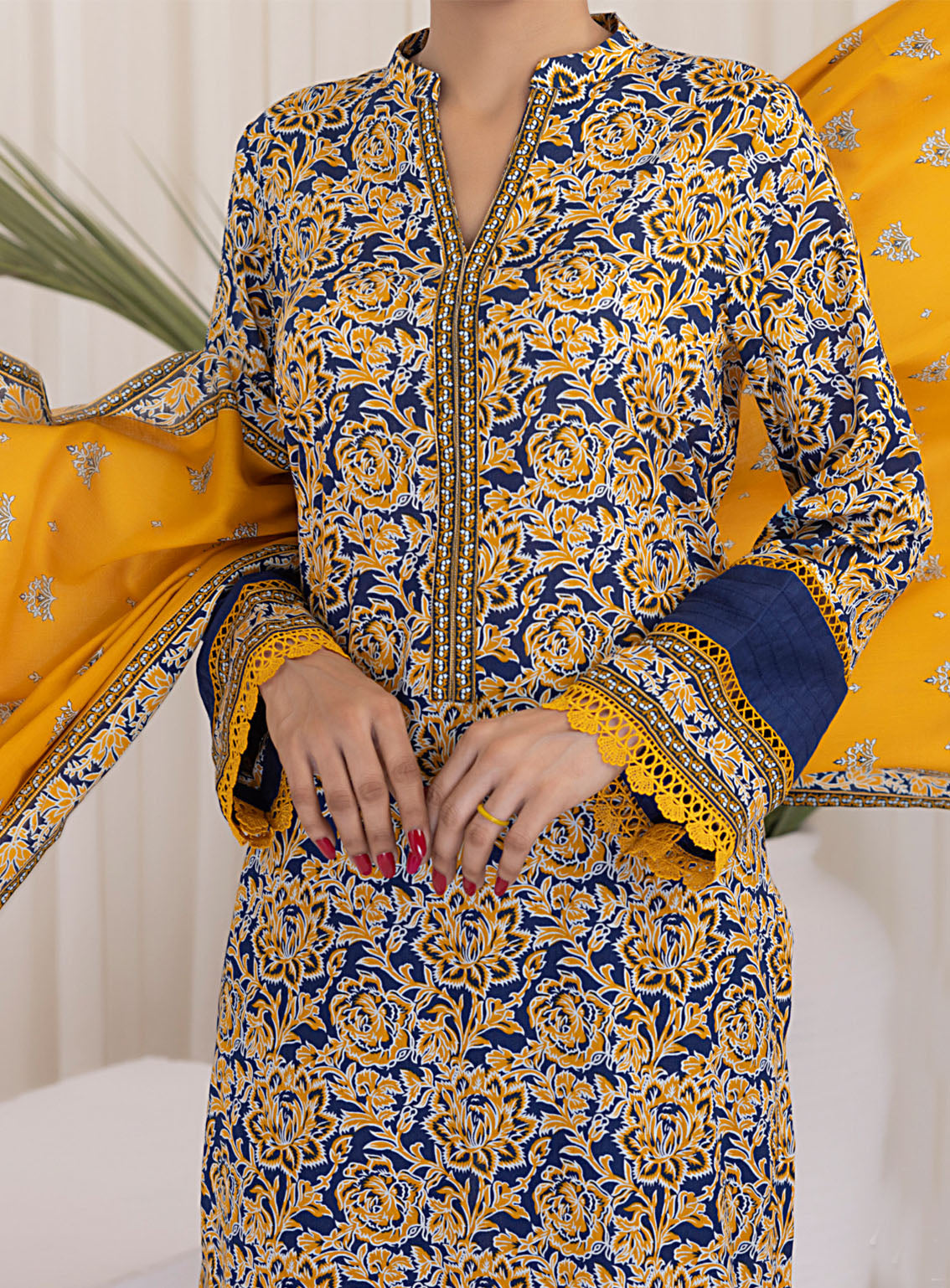 Daman By VS Textile Printed Lawn 3 Piece Unstitched Suit VSU24DPL D-2927A Daman By VS Textile Printed Lawn 3 Piece Unstitched Suit VSU24DPL D-2927A
