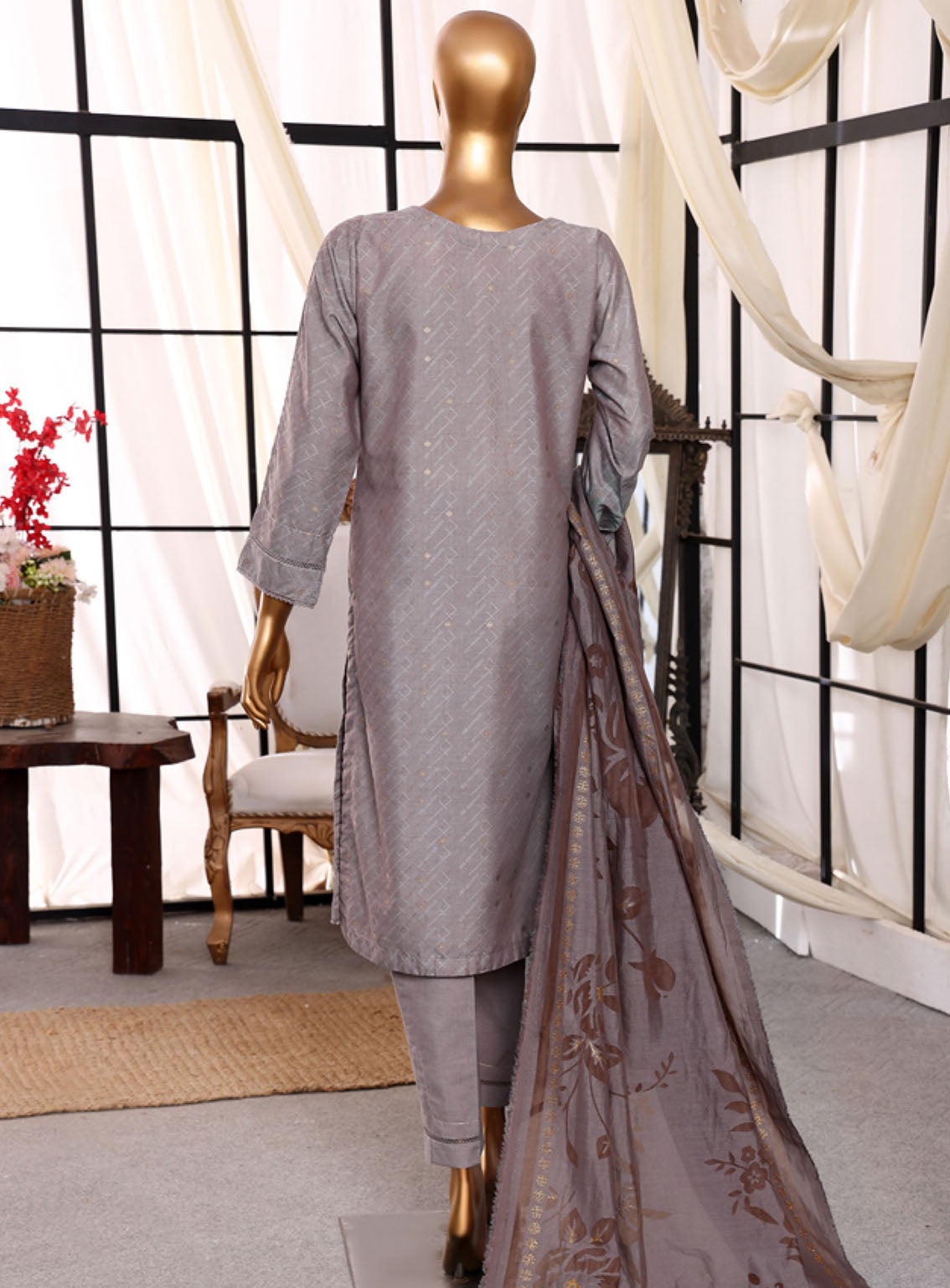 Damask By HZ Textile Jacquard Lawn 3 Piece Stitched Suit HZ24D DJL-401 Damask By HZ Textile Jacquard Lawn 3 Piece Stitched Suit HZ24D DJL-401