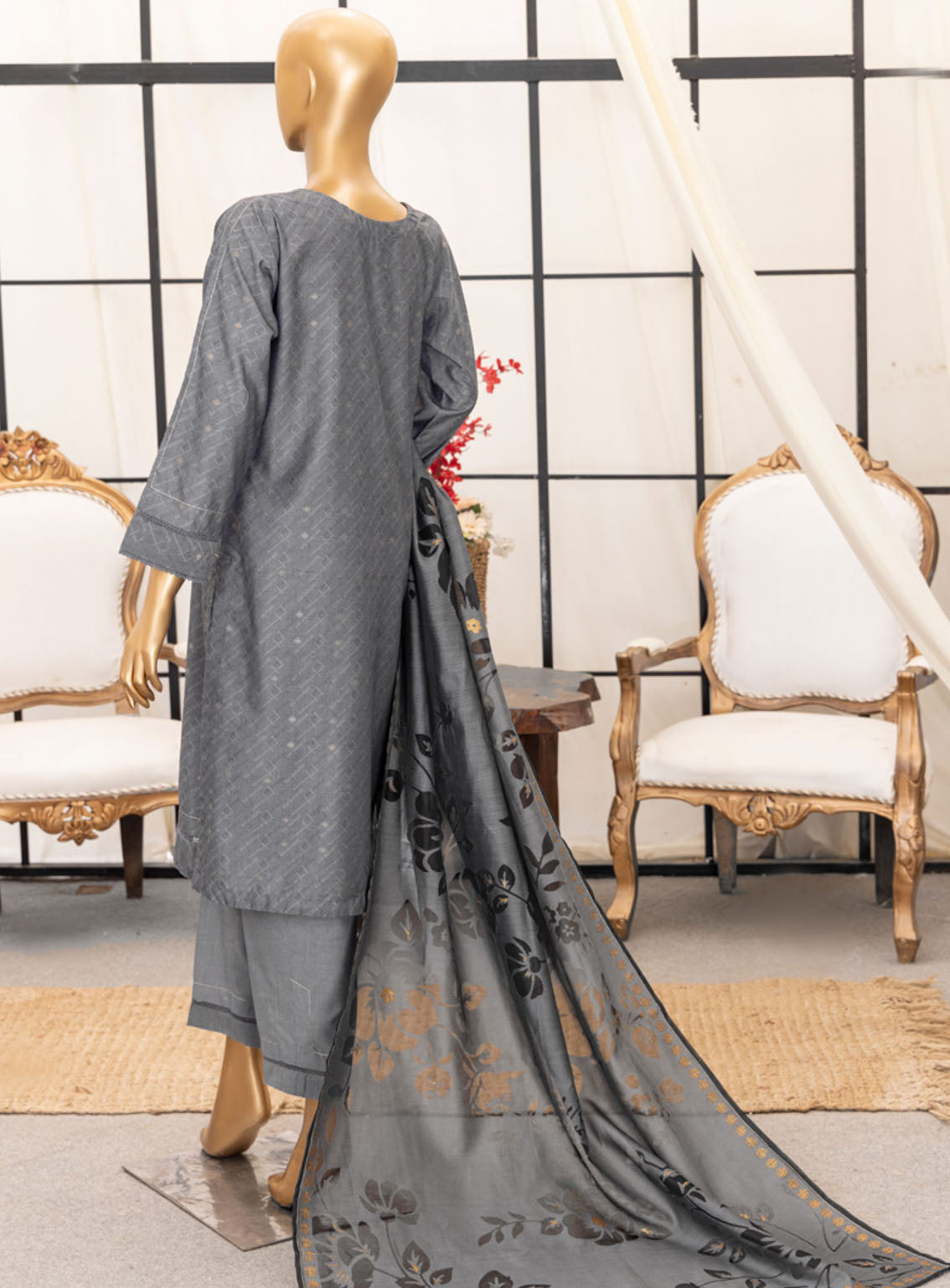 Damask By HZ Textile Jacquard Lawn 3 Piece Stitched Suit HZ24D DJL-402 Damask By HZ Textile Jacquard Lawn 3 Piece Stitched Suit HZ24D DJL-402