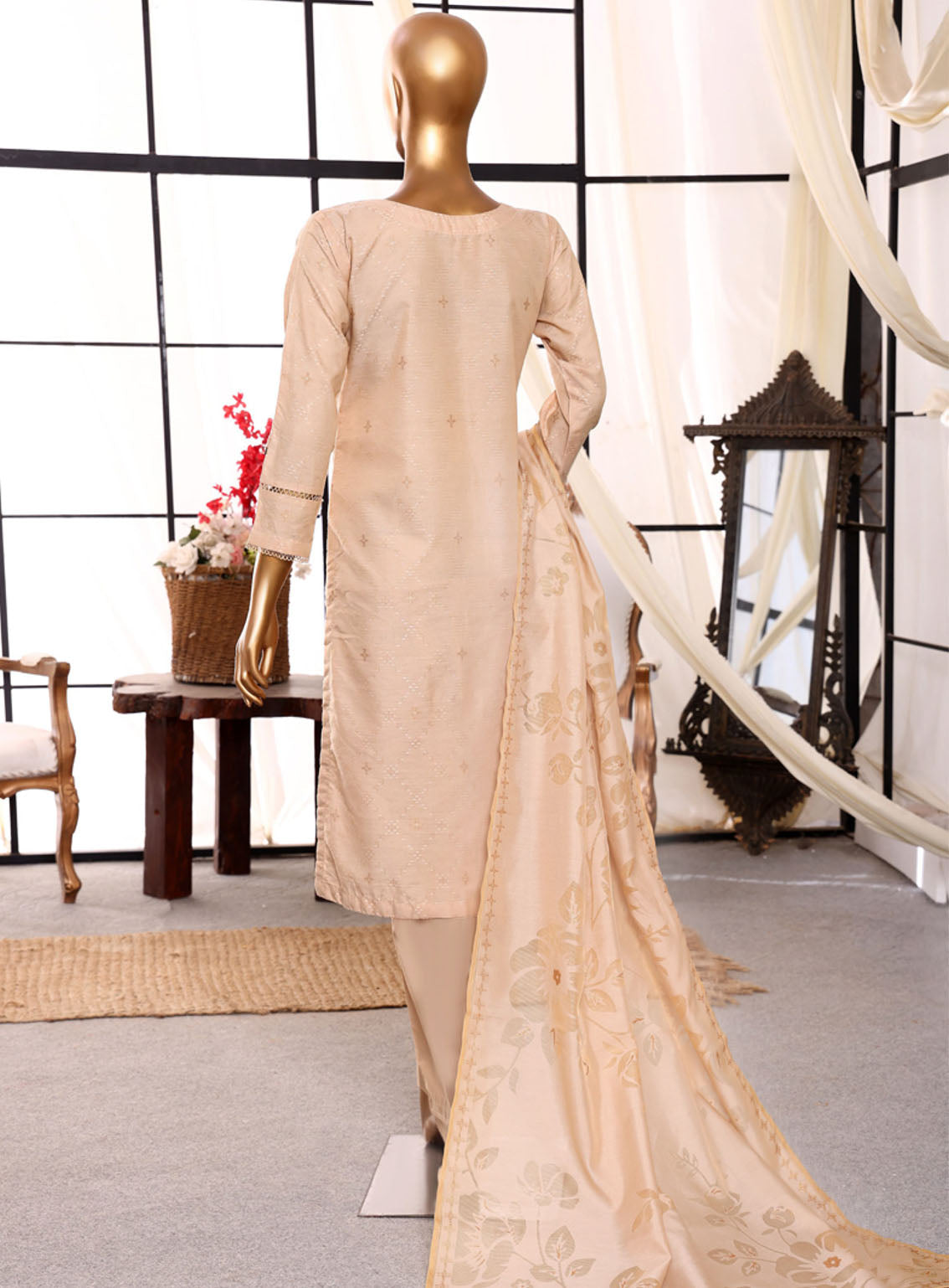 Damask By HZ Textile Jacquard Lawn 3 Piece Stitched Suit HZ24D DJL-405 Damask By HZ Textile Jacquard Lawn 3 Piece Stitched Suit HZ24D DJL-405