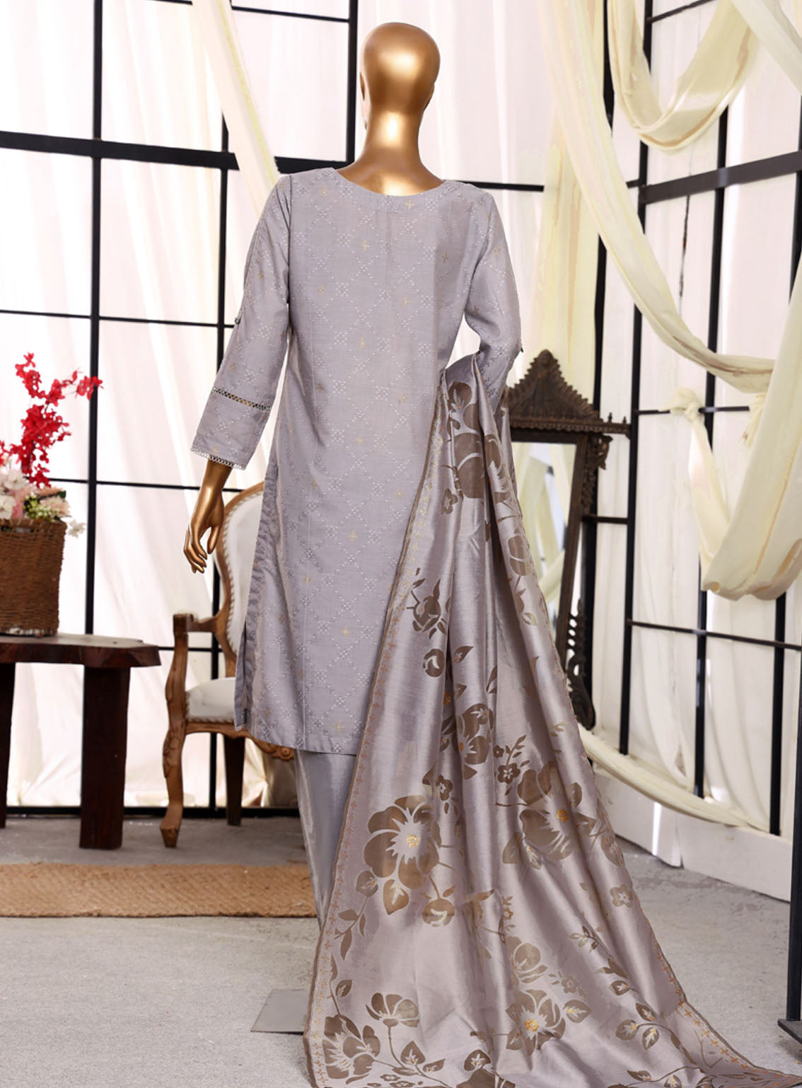 Damask By HZ Textile Jacquard Lawn 3 Piece Stitched Suit HZ24D DJL-406 Damask By HZ Textile Jacquard Lawn 3 Piece Stitched Suit HZ24D DJL-406