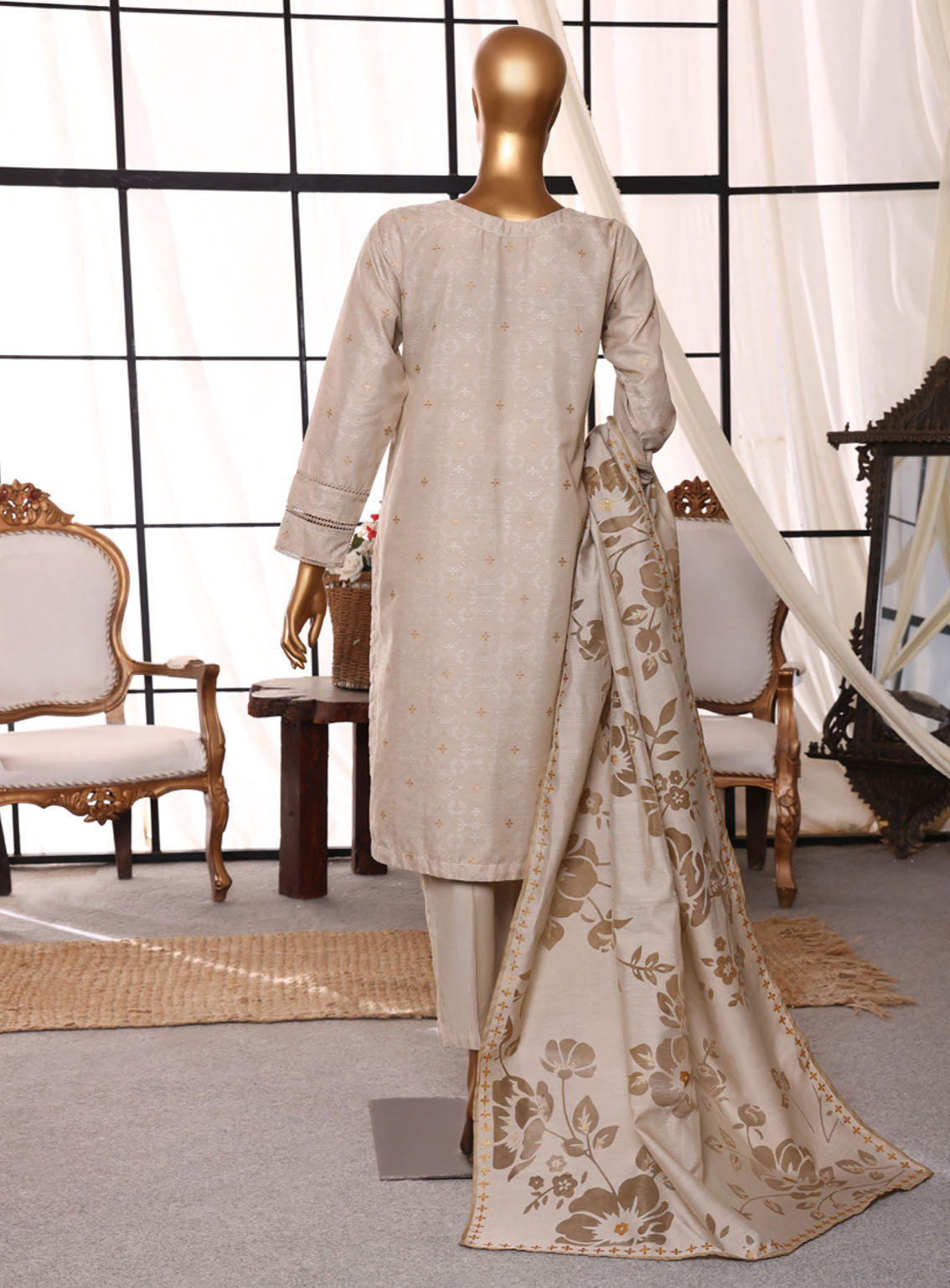 Damask By HZ Textile Jacquard Lawn 3 Piece Stitched Suit HZ24D DJL-407 Damask By HZ Textile Jacquard Lawn 3 Piece Stitched Suit HZ24D DJL-407