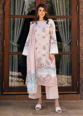 Damask The Holiday By Afrozeh Embroidered Lawn 3 Piece Unstitched Suit AF24DH D-01 SERAPHINA B