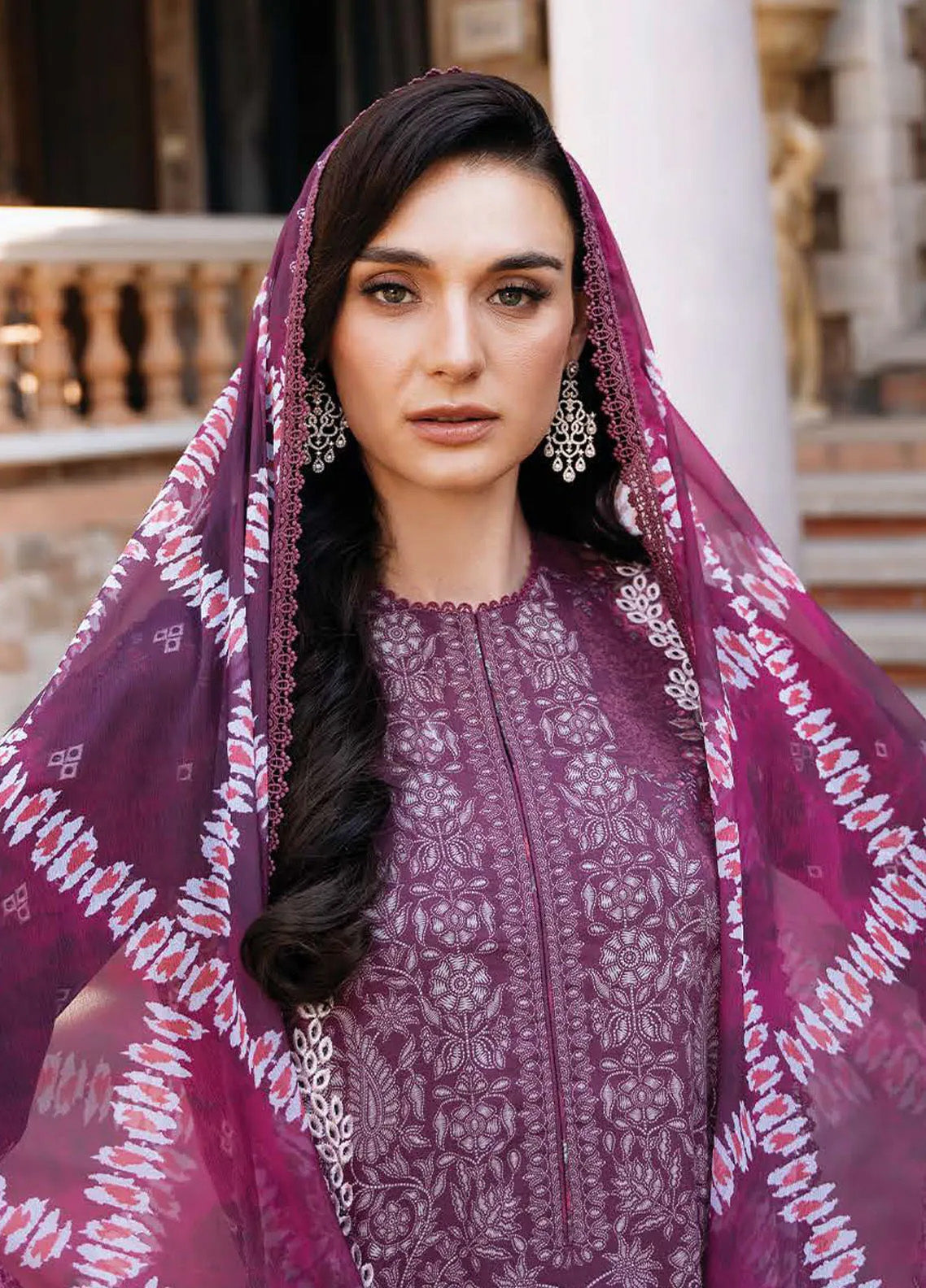 Damask The Holiday By Afrozeh Embroidered Lawn 3 Piece Unstitched Suit AF24DH D-06 ANISA A Damask The Holiday By Afrozeh Embroidered Lawn 3 Piece Unstitched Suit AF24DH D-06 ANISA A