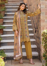 Damask The Holiday By Afrozeh Embroidered Lawn 3 Piece Unstitched Suit AF24DH D-07 LORIEN B