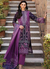 Damask The Holiday By Afrozeh Embroidered Lawn 3 Piece Unstitched Suit AF24DH D-10 AZRINA A