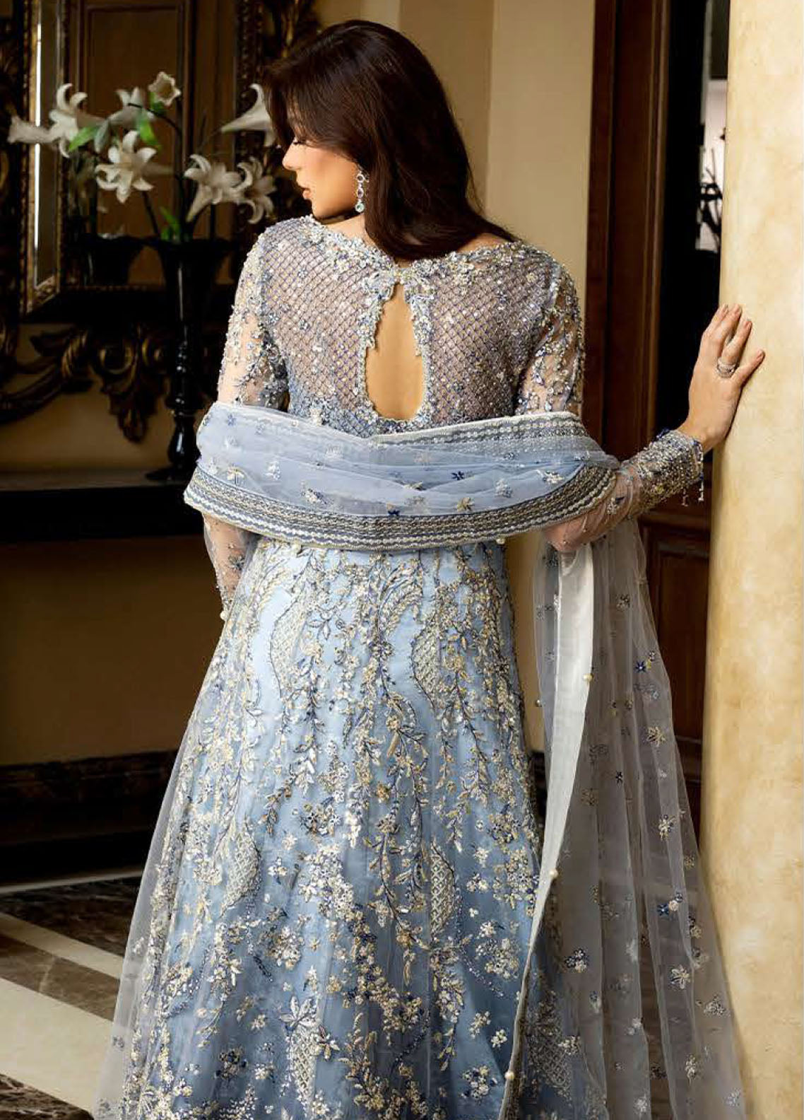 Darlings By Mushq Embroidered Net 4 Piece Unstitched Suit MQ25DW D-01 KIARA Darlings By Mushq Embroidered Net 4 Piece Unstitched Suit MQ25DW D-01 KIARA