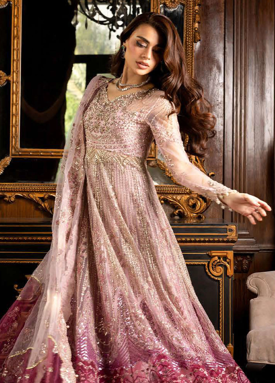 Darlings By Mushq Embroidered Net 4 Piece Unstitched Suit MQ25DW D-08 GEET Darlings By Mushq Embroidered Net 4 Piece Unstitched Suit MQ25DW D-08 GEET
