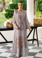 Dastak By Ramsha Embroidered Chiffon 3 Piece Unstitched Suit RM24DV1 Q-104