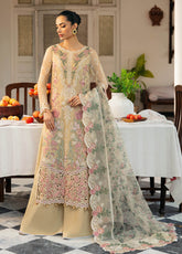 Dastak By Ramsha Embroidered Chiffon 3 Piece Unstitched Suit RM24DV1 Q-105