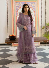 Dastak By Ramsha Embroidered Chiffon 3 Piece Unstitched Suit RM24DV1 Q-108