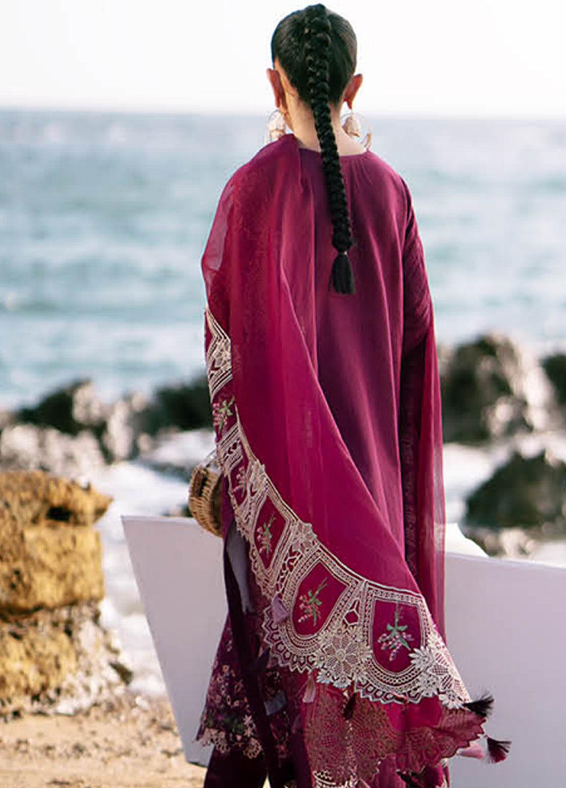 Dastan By AJR Couture Embroidered Lawn 3 Piece Unstitched Suit AJR25DLL D-02 CHEERY WINE Dastan By AJR Couture Embroidered Lawn 3 Piece Unstitched Suit AJR25DLL D-02 CHEERY WINE