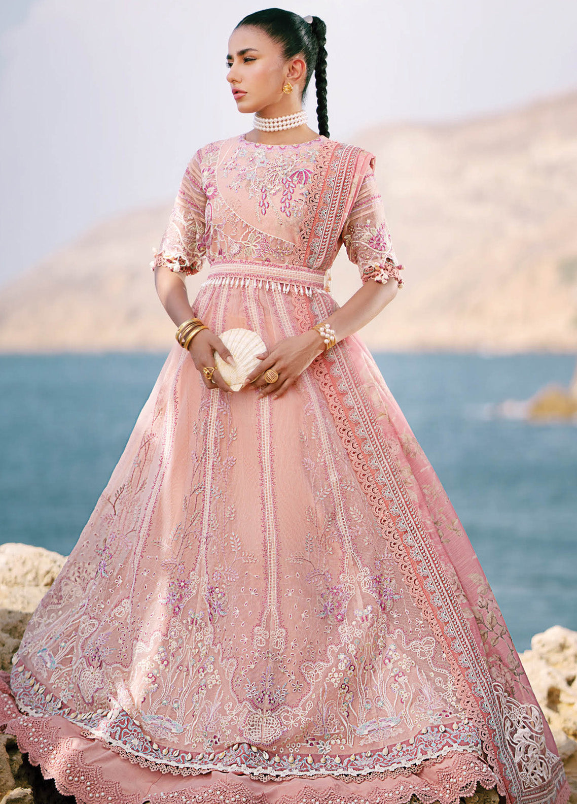 Dastan By AJR Couture Embroidered Lawn 3 Piece Unstitched Suit AJR25DLL D-04 FLAIR Dastan By AJR Couture Embroidered Lawn 3 Piece Unstitched Suit AJR25DLL D-04 FLAIR