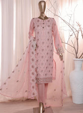 Dastan By HZ Textile Slub Embroidered Lawn 3 Piece Unstitched Suit HZ24DV2 D-02