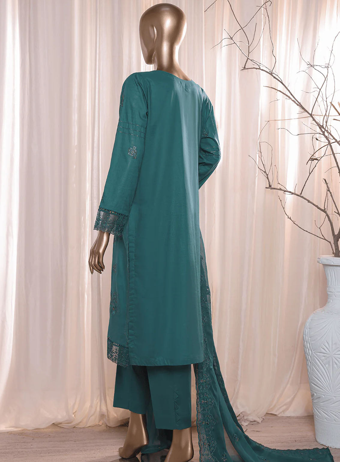 Dastan By HZ Textile Slub Embroidered Lawn 3 Piece Unstitched Suit HZ24DV2 D-4A Dastan By HZ Textile Slub Embroidered Lawn 3 Piece Unstitched Suit HZ24DV2 D-4A
