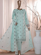 Dastan By HZ Textile Slub Embroidered Lawn 3 Piece Unstitched Suit HZ24DV2 D-5B