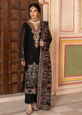 Dastan By Ramsha Embroidered Chiffon 3 Piece Unstitched Suit RM25DV3 T-304
