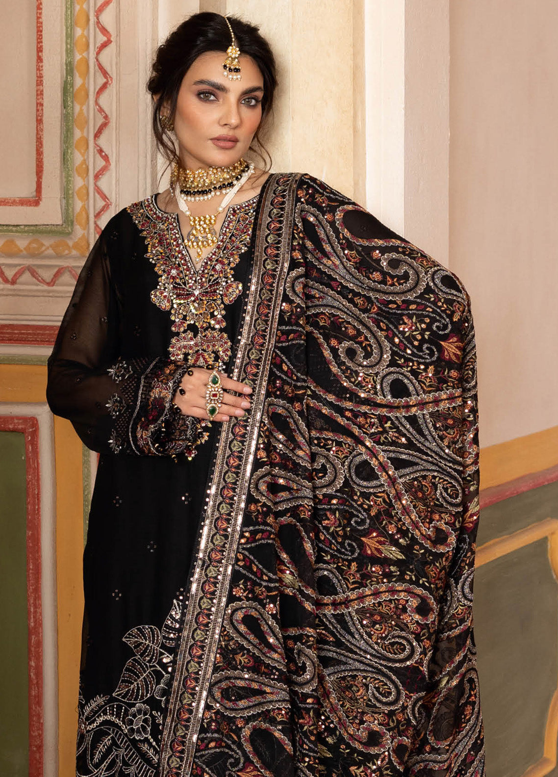 Dastan By Ramsha Embroidered Chiffon 3 Piece Unstitched Suit RM25DV3 T-304 Dastan By Ramsha Embroidered Chiffon 3 Piece Unstitched Suit RM25DV3 T-304