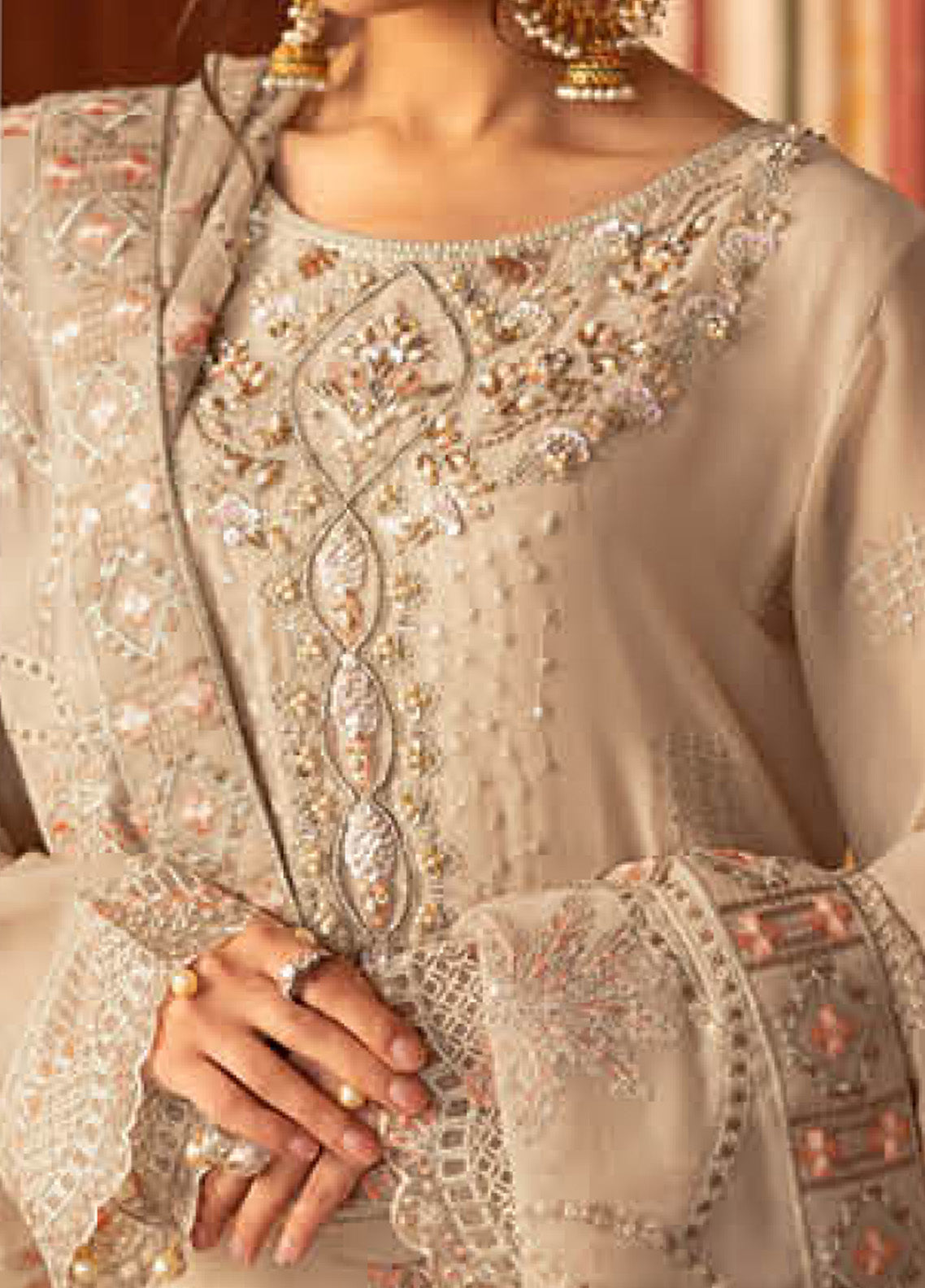 Dastan By Ramsha Embroidered Chiffon 3 Piece Unstitched Suit RM25DV3 T-305 Dastan By Ramsha Embroidered Chiffon 3 Piece Unstitched Suit RM25DV3 T-305