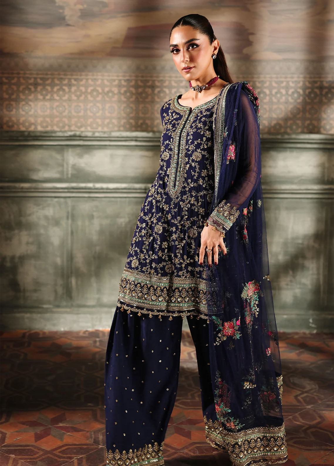 Dastan-E-Jashan By Charizma Embroidered Chiffon 4 Piece Unstitched Suit CH25DJV1 DJW-01 Dastan-E-Jashan By Charizma Embroidered Chiffon 4 Piece Unstitched Suit CH25DJV1 DJW-01